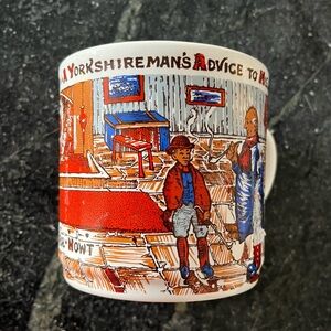 Vintage Staffordshire England Yorkshire Man's Advice to His Son" Collectable Mug